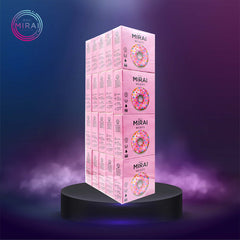 Condom Mirai Big Dots 20 Packs @3 Pcs - Larger and Wider Dotted Texture